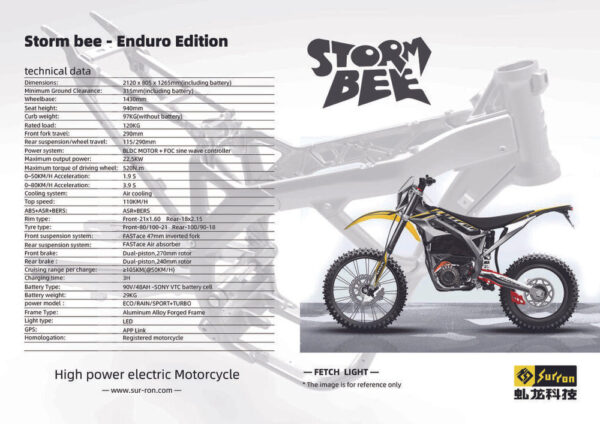 Sur-Ron Storm Bee Cross (22,5kW) (MX) - Image 3
