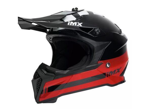 IMX FMX-02 enduro motocyklová přilba černá-červená-bílá
