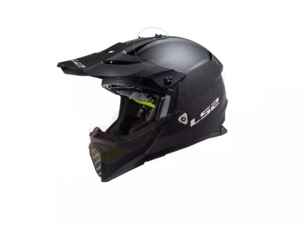 LS2 MX437 FAST EVO MATT BLACK enduro motocyklová přilba - e-moto-park