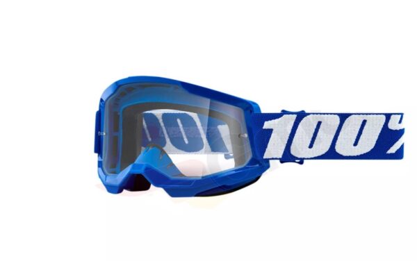 Brýle na motorku 100% Procento model Strata 2 Blue barva modrá - průhledná skla
