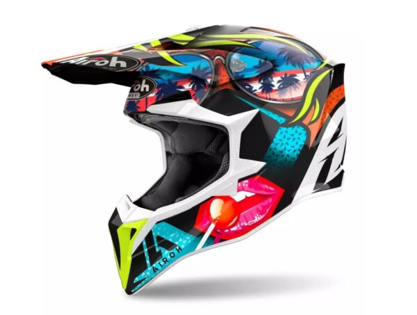 Motocyklová přilba Airoh Wraaap Lollipop Gloss M enduro - WRA-L35