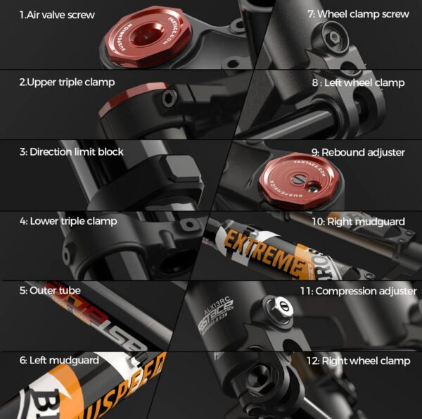 Fastace ALX13RC 1.0 Sur-ron original factory Front Fork Suspension for Surron Talaria sting2